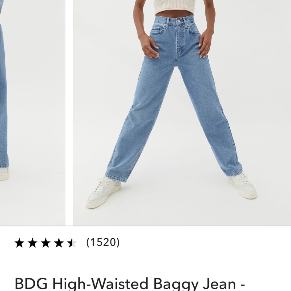 BDG High Waisted Baggy Jeans